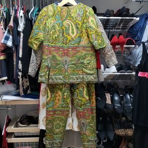 Vintage Mod Cigarette Pant Set Outfit